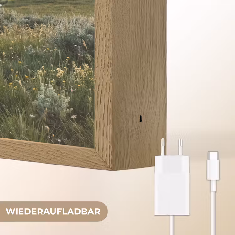 Berglandschap - Rivier - Bos Light Box met batterij (Wandlamp) middel -USP_websiteoplaadbaarDE