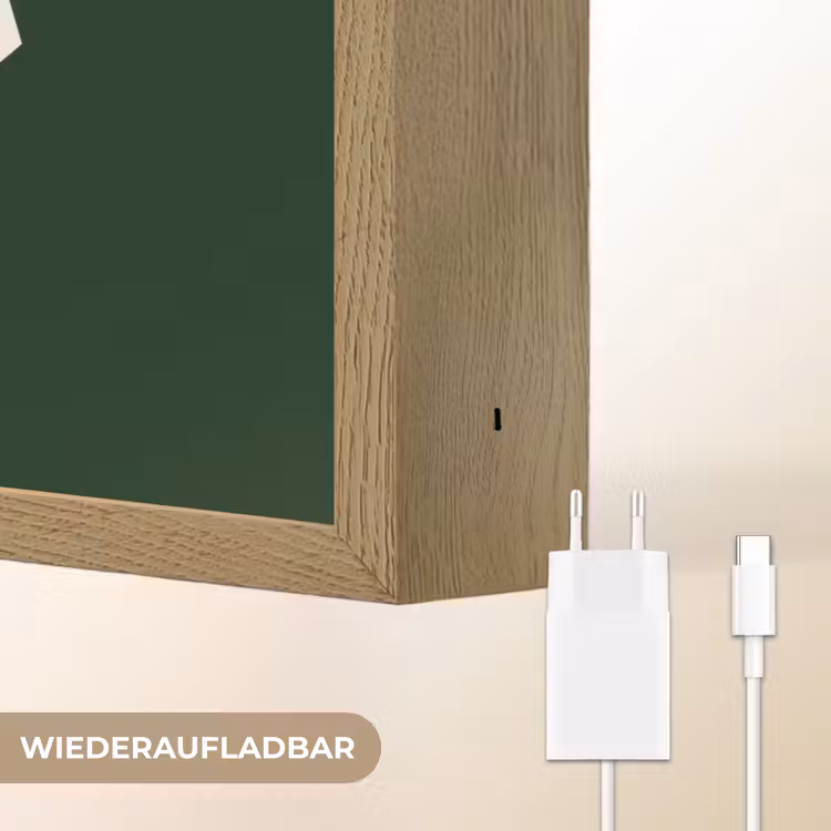 BLAH BLAH BLAH - Mond - Groen Light Box met batterij (Wandlamp) middel -USP_websiteoplaadbaarDE