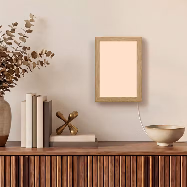 Pale - Peach - Nude Light Box met kabel (Wandlamp) klein 929 -sfeer2