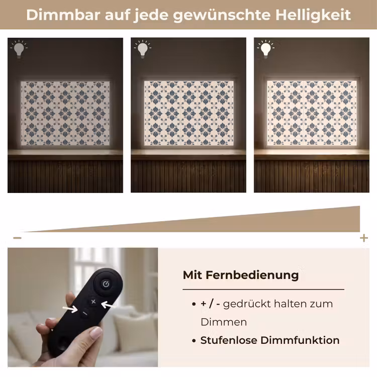 Bladvorm - Klassiek - Kleurrijk Light Box met batterij (Wandlamp) middel 907 -USP_dimbaarDE
