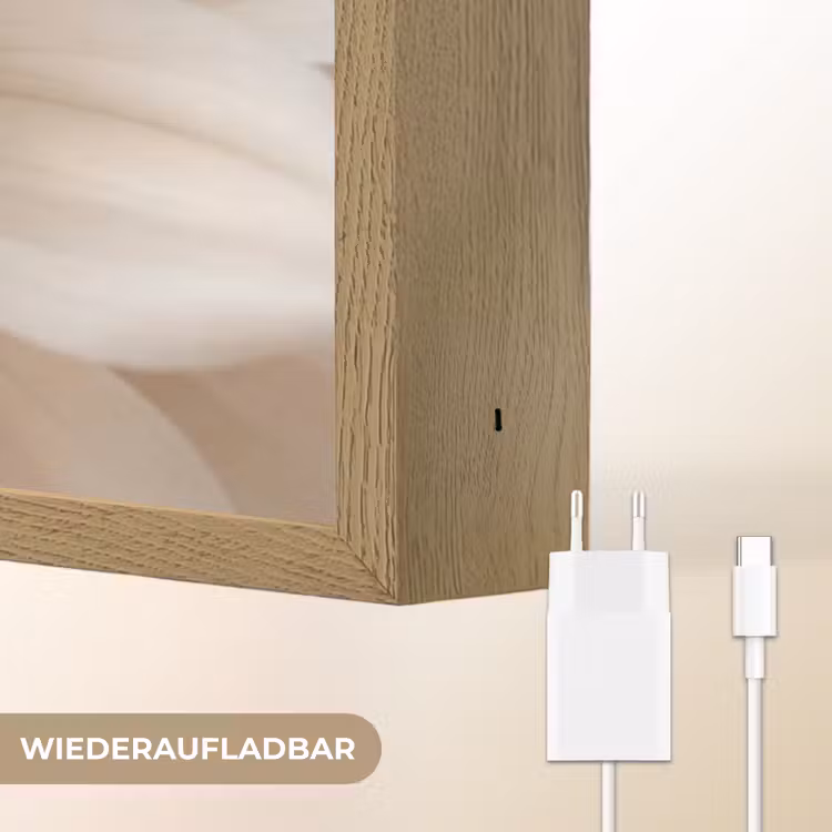 Bloem - Dahlia - Wit Light Box met batterij (Wandlamp) middel -USP_websiteoplaadbaarDE