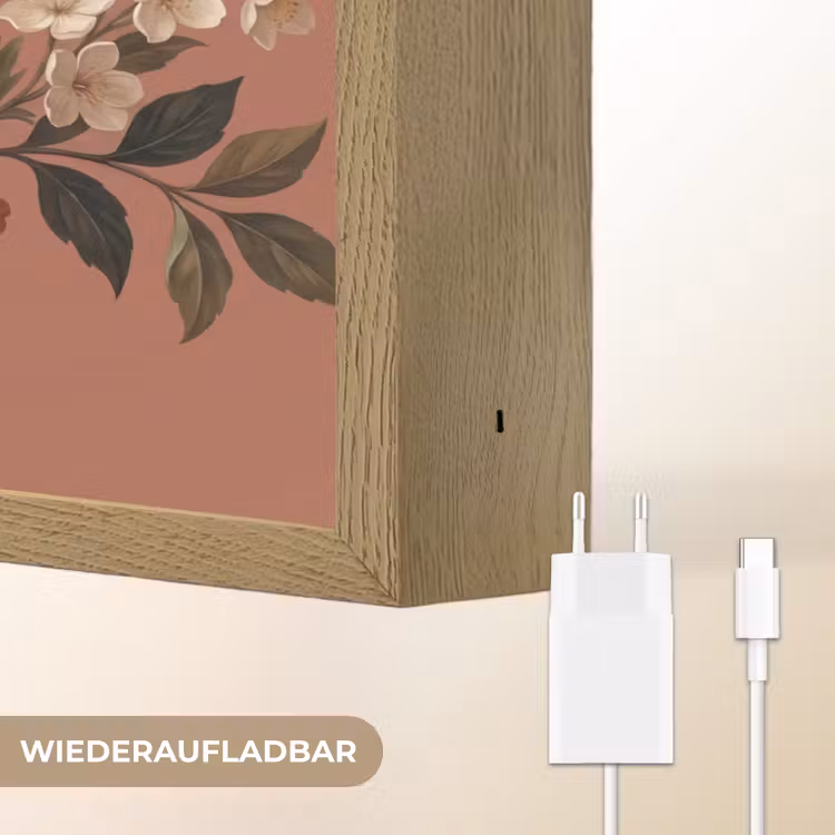 Boeket - Retro - Kleurrijk Light Box met batterij (Wandlamp) middel -USP_websiteoplaadbaarDE