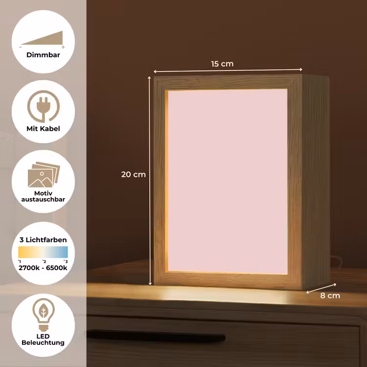 Blush - Pink - Roze Light Box met kabel (Wandlamp) klein 929 -USP_websiteoverzichtDE