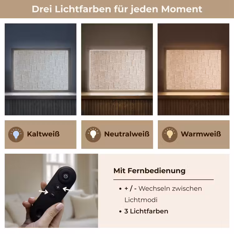 Boekpagina - Collage - Literatuur - Vintage - Beige Light Box met batterij (Wandlamp) middel -USP_lichtkleurDE