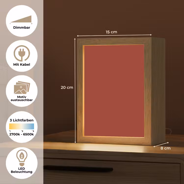 Burnt - Copper - Rood Light Box met kabel (Wandlamp) klein 929 -USP_websiteoverzichtDE