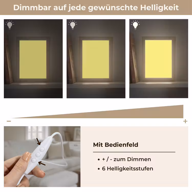 Buttery - Beige - Geel Light Box met kabel (Wandlamp) klein 929 -USP_dimbaarDE