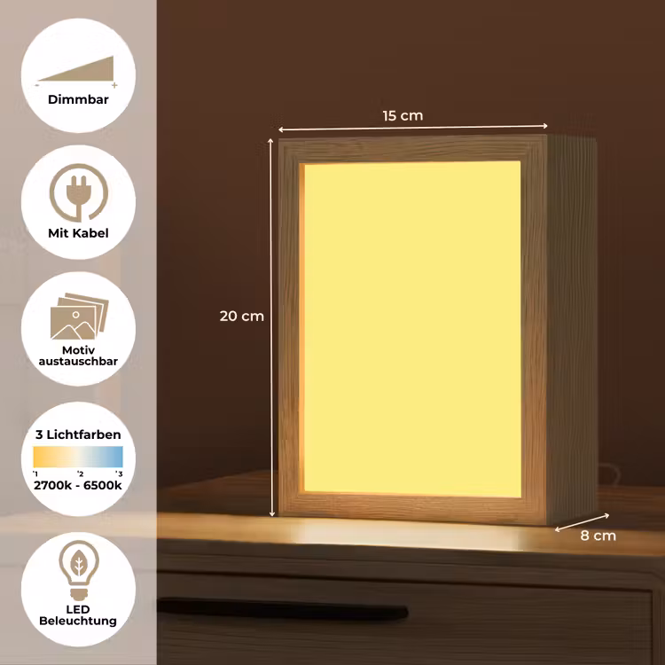 Buttery - Beige - Geel Light Box met kabel (Wandlamp) klein 929 -USP_websiteoverzichtDE
