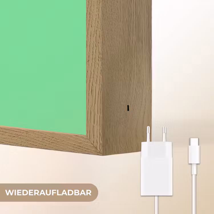 c'est la fucking vie - Groen - Penseelstijl Light Box met batterij (Wandlamp) middel -USP_websiteoplaadbaarDE