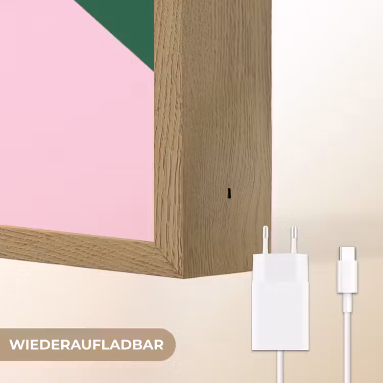 This is art - Schaduw - Roze Light Box met batterij (Wandlamp) middel -USP_websiteoplaadbaarDE