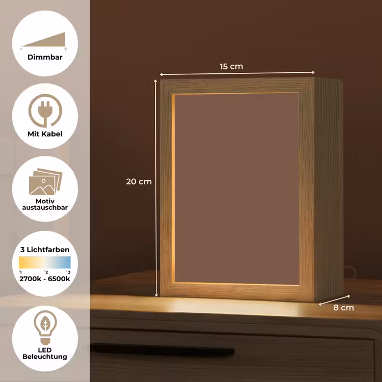 Deep - Clay - Brown - Bruin Light Box met kabel (Wandlamp) klein 929 -USP_websiteoverzichtDE