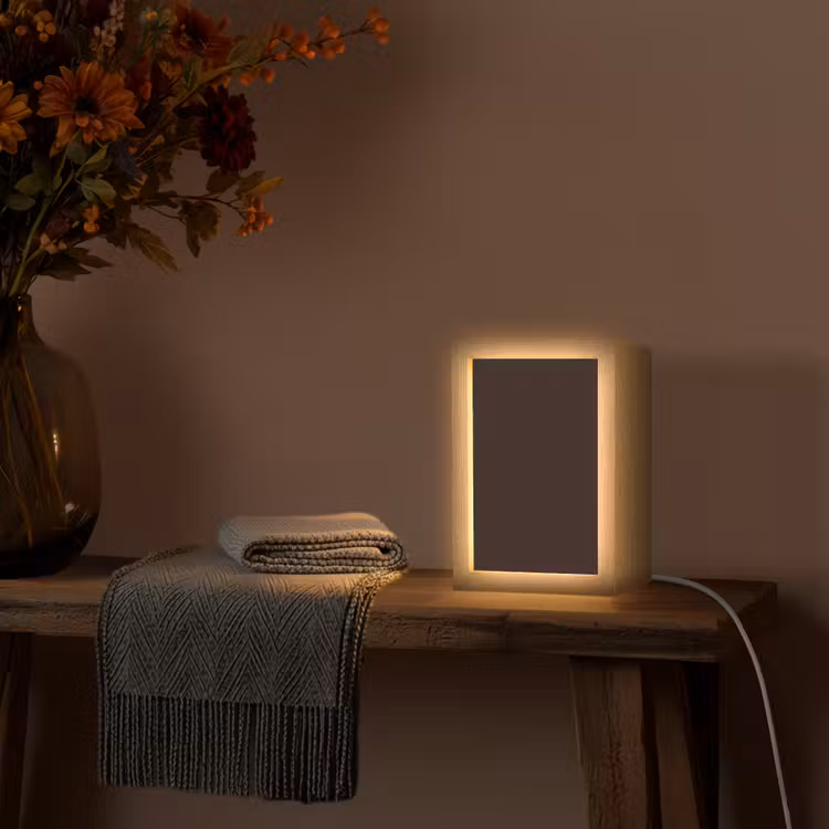 Deep - Obsidian - Bruin Light Box met kabel (Wandlamp) klein 929 -sfeer4