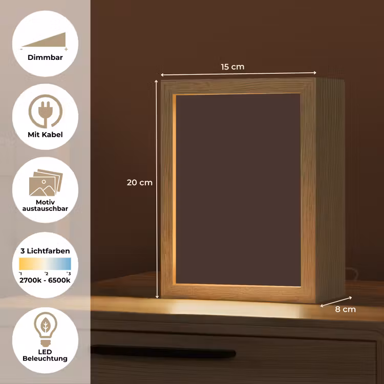 Deep - Obsidian - Bruin Light Box met kabel (Wandlamp) klein 929 -USP_websiteoverzichtDE