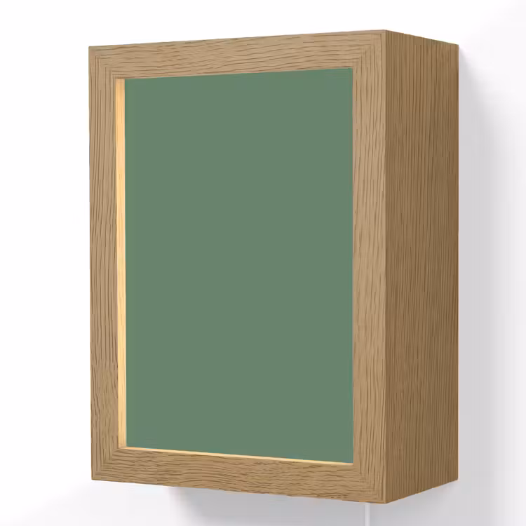 Deep - Sagewood - Groen Light Box met kabel (Wandlamp) klein 929 -3d