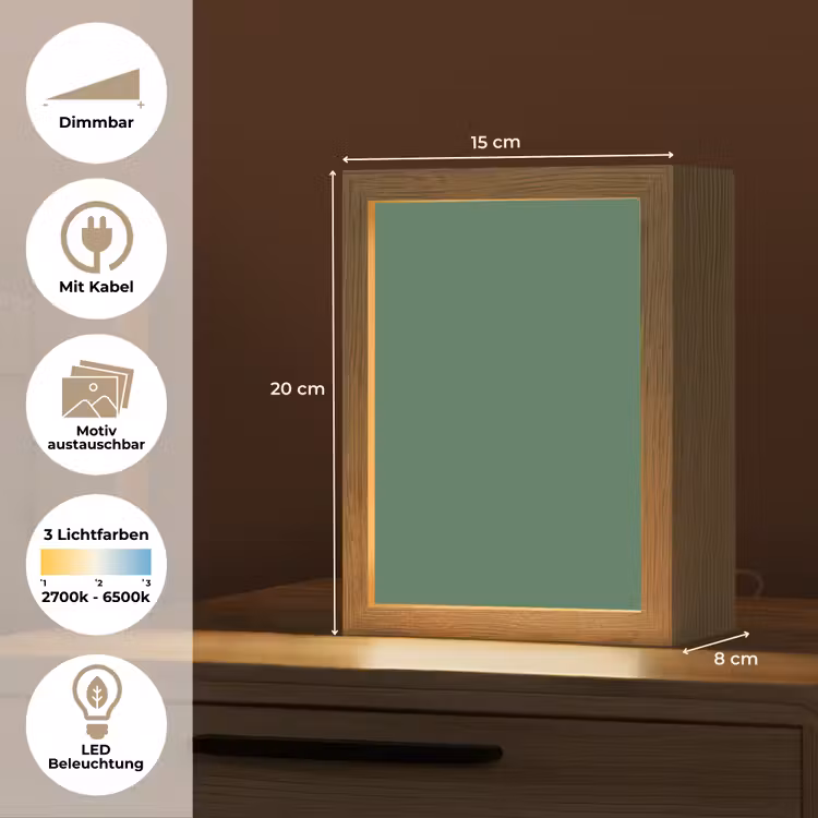 Deep - Sagewood - Groen Light Box met kabel (Wandlamp) klein 929 -USP_websiteoverzichtDE