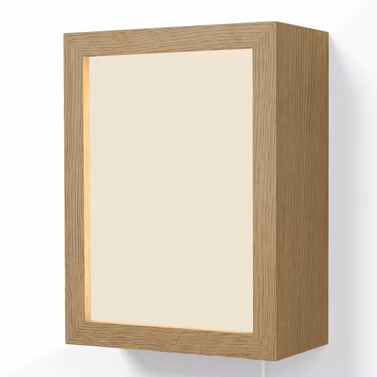 Drop - Delay - Nude Light Box met kabel (Wandlamp) klein 929 -3d