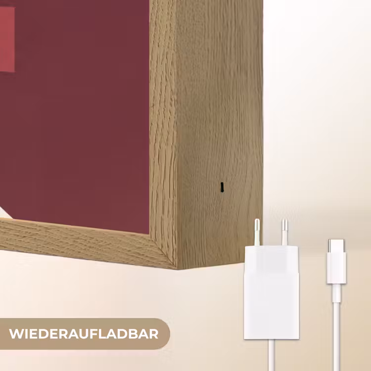 you go girl - 3D - Rood Light Box met batterij (Wandlamp) middel -USP_websiteoplaadbaarDE