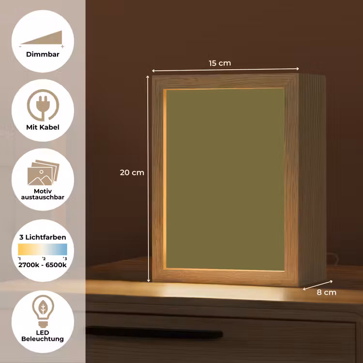 Dark - Olive - Groen Light Box met kabel (Wandlamp) klein 929 -USP_websiteoverzichtDE