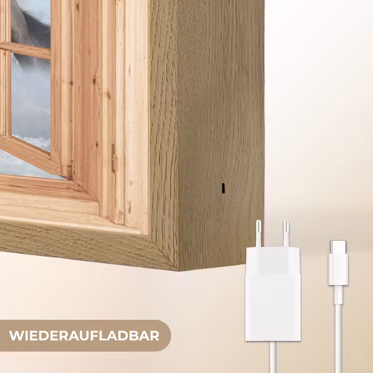 Doorkijk - Paarden - Winter - Dieren - Natuur - Hout Light Box met batterij (Wandlamp) middel -USP_websiteoplaadbaarDE