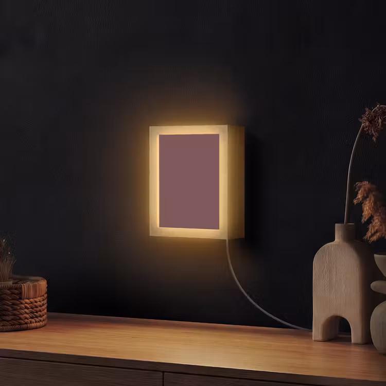 Dusty - Rose - Roze Light Box met kabel (Wandlamp) klein 929 -sfeer1