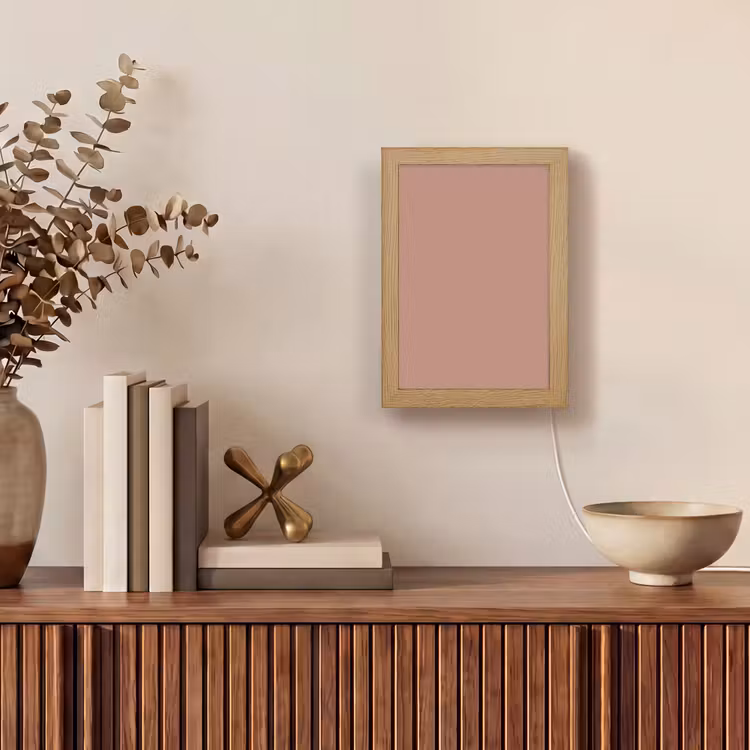 Earthy - Blusher - Roze Light Box met kabel (Wandlamp) klein 929 -sfeer2