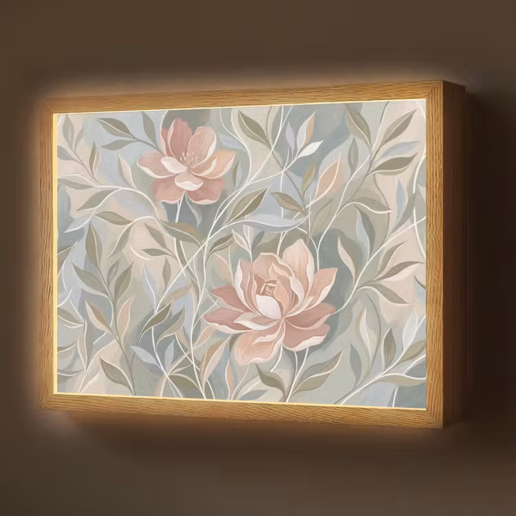 Elegant - Romantiek - Roze Light Box met batterij (Wandlamp) middel -z3d_website