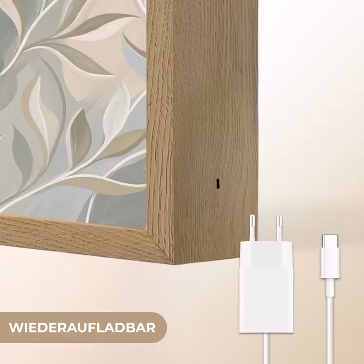 Elegant - Romantiek - Roze Light Box met batterij (Wandlamp) middel -USP_websiteoplaadbaarDE