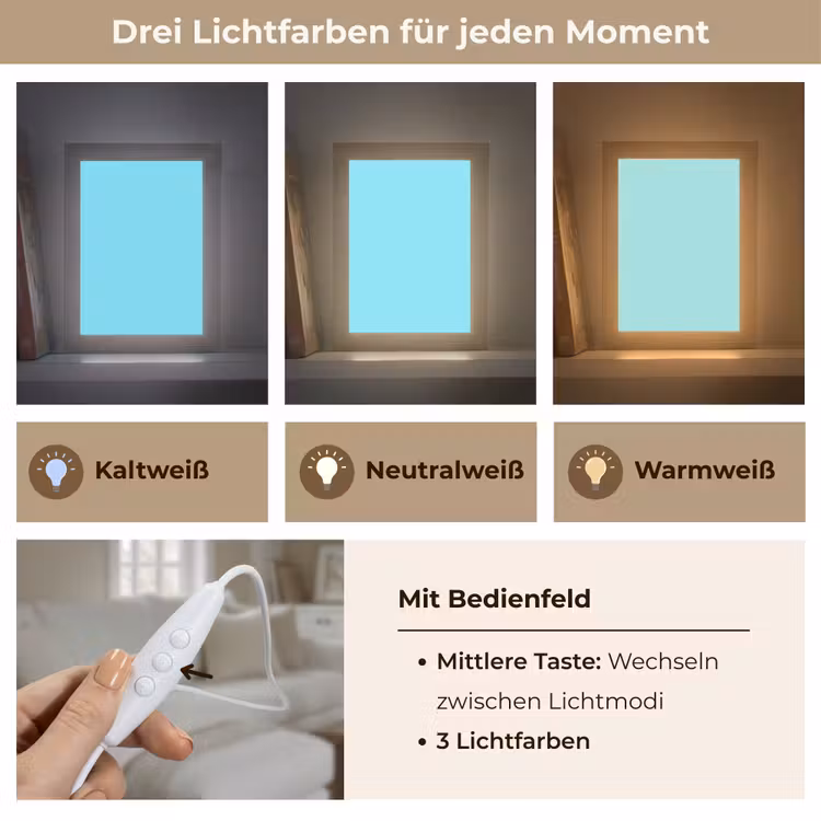 Electric - Cyan - Blauw Light Box met kabel (Wandlamp) klein 929 -USP_lichtkleurDE