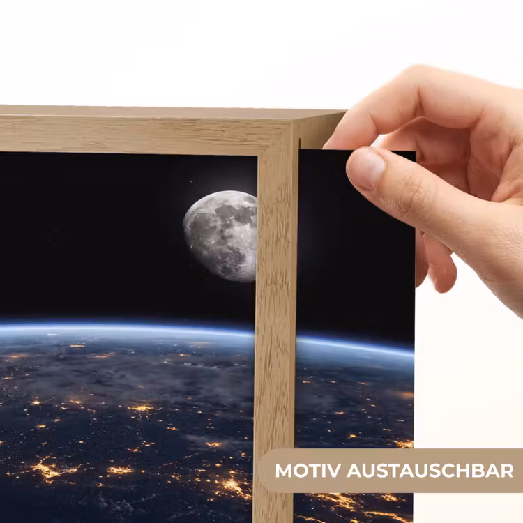 Lightbox - Wandleuchte - Erde – Nacht – Weltraum — 6