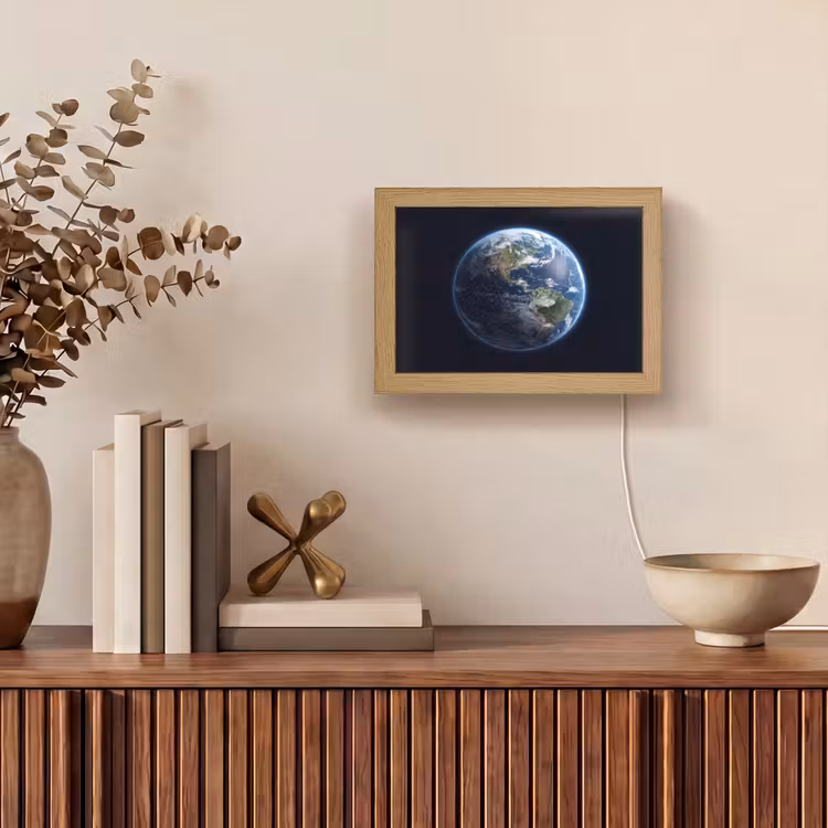 Lightbox - Wandleuchte - Erde – Weltraum – Kosmos - Aarde - Ruimte - Kosmos Light Box met kabel (Wandlamp) klein