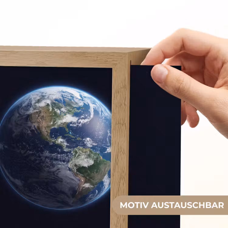 Lightbox - Wandleuchte - Erde – Weltraum – Kosmos - Aarde - Ruimte - Kosmos Light Box met kabel (Wandlamp) klein