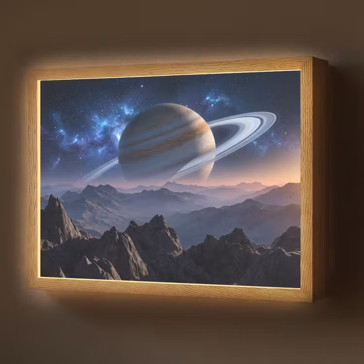 Fantasy - Kosmos - Landschap Light Box met batterij (Wandlamp) middel -z3d_website