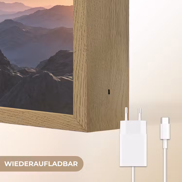 Fantasy - Kosmos - Landschap Light Box met batterij (Wandlamp) middel -USP_websiteoplaadbaarDE