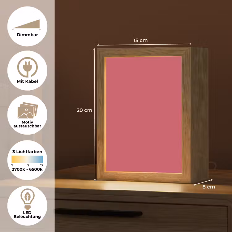 Bold - Berry - Rood Light Box met kabel (Wandlamp) klein 929 -USP_websiteoverzichtDE