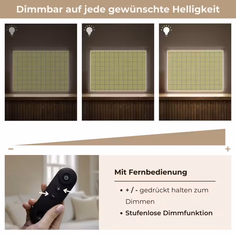 Tegel - Patroon - Olijfgroen Light Box met batterij (Wandlamp) middel 907 -USP_dimbaarDE