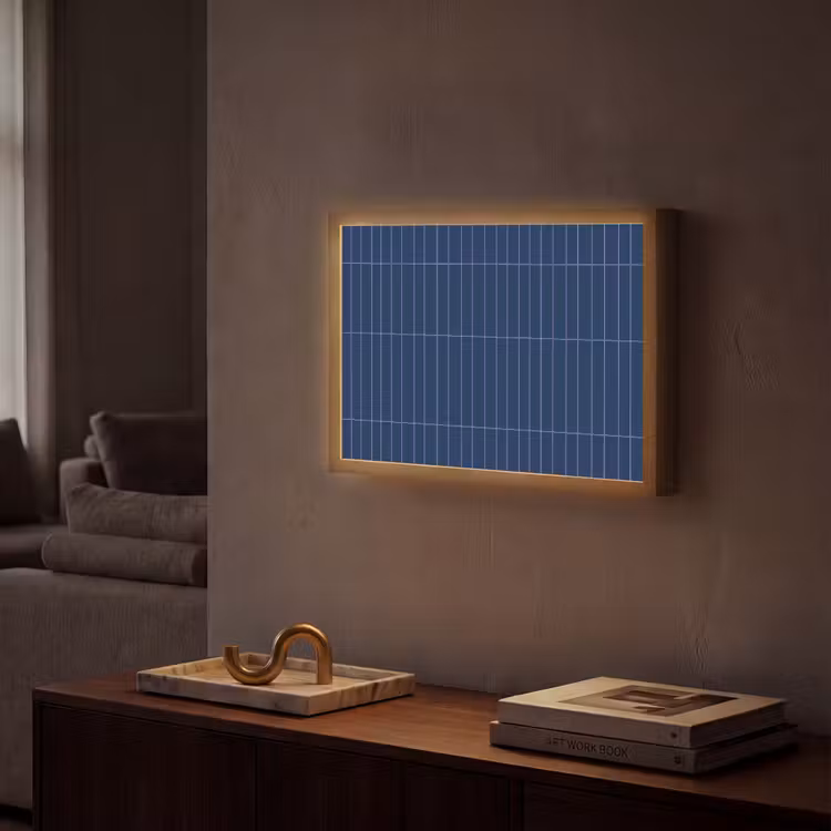 Tegels - Langwerpig - Blauw Light Box met batterij (Wandlamp) middel 907 -sfeer1
