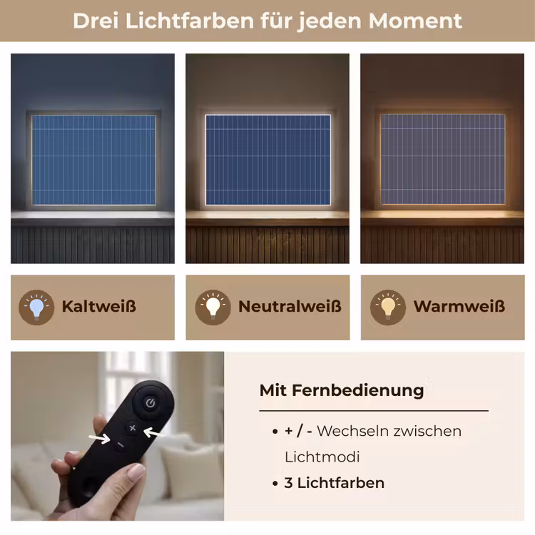 Tegels - Langwerpig - Blauw Light Box met batterij (Wandlamp) middel 907 -USP_lichtkleurDE