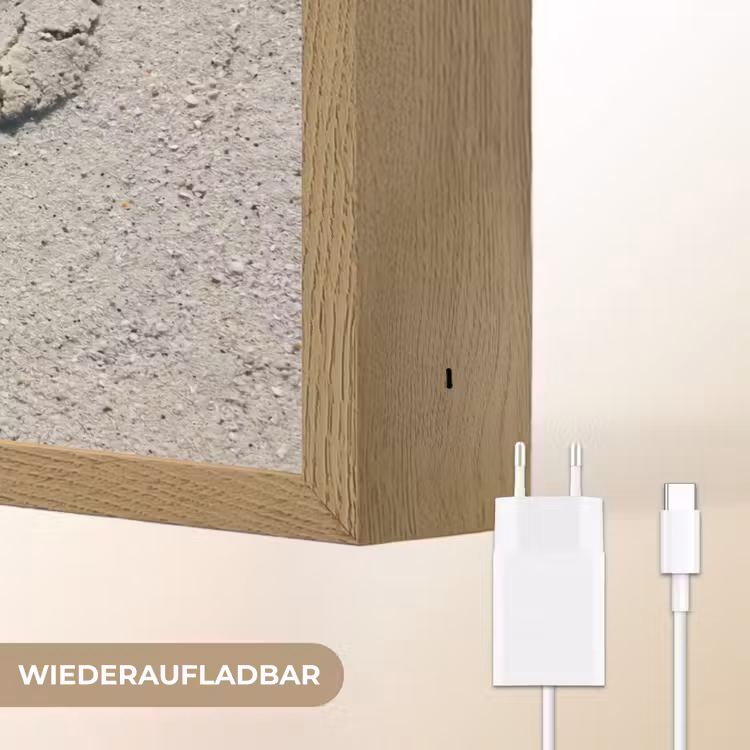 Voeten - Zand - Zee Light Box met batterij (Wandlamp) middel -USP_websiteoplaadbaarDE