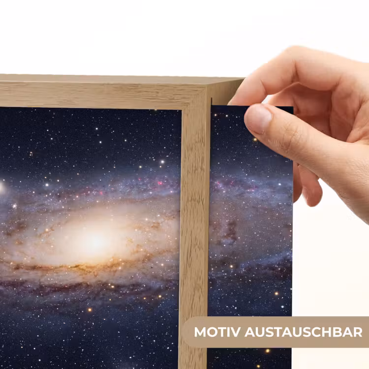 Lightbox - Wandleuchte - Galaxie – Weltraum – Kosmos - Sterrenstelsel - Ruimte - Kosmos Light Box met kabel (Wandlamp) klein