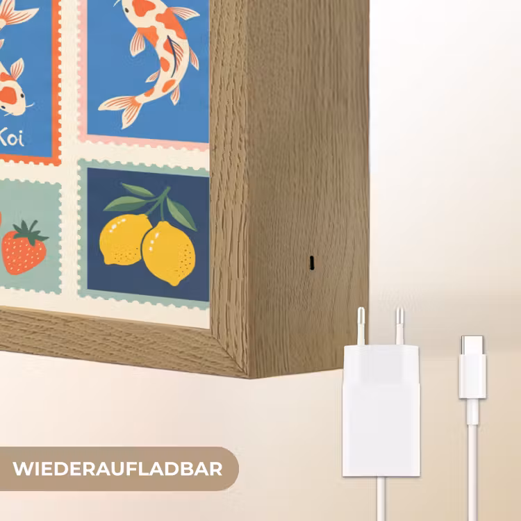 Gebouw - Koepel - Architectuur - Klassiek - Grijs Light Box met batterij (Wandlamp) middel -USP_websiteoplaadbaarDE