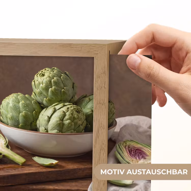 Lightbox - Wandleuchte - Gemüse – Artischocke – Küche - Groenten - Artisjok - Keuken Light Box met kabel (Wandlamp) klein