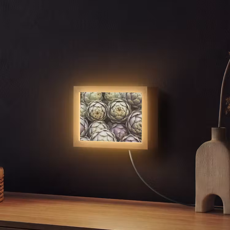 Lightbox - Wandleuchte - Gemüse – Frisch – Essen - Groenten - Vers - Eten Light Box met kabel (Wandlamp) klein