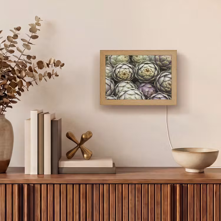 Lightbox - Wandleuchte - Gemüse – Frisch – Essen - Groenten - Vers - Eten Light Box met kabel (Wandlamp) klein