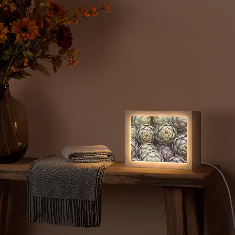 Lightbox - Wandleuchte - Gemüse – Frisch – Essen - Groenten - Vers - Eten Light Box met kabel (Wandlamp) klein