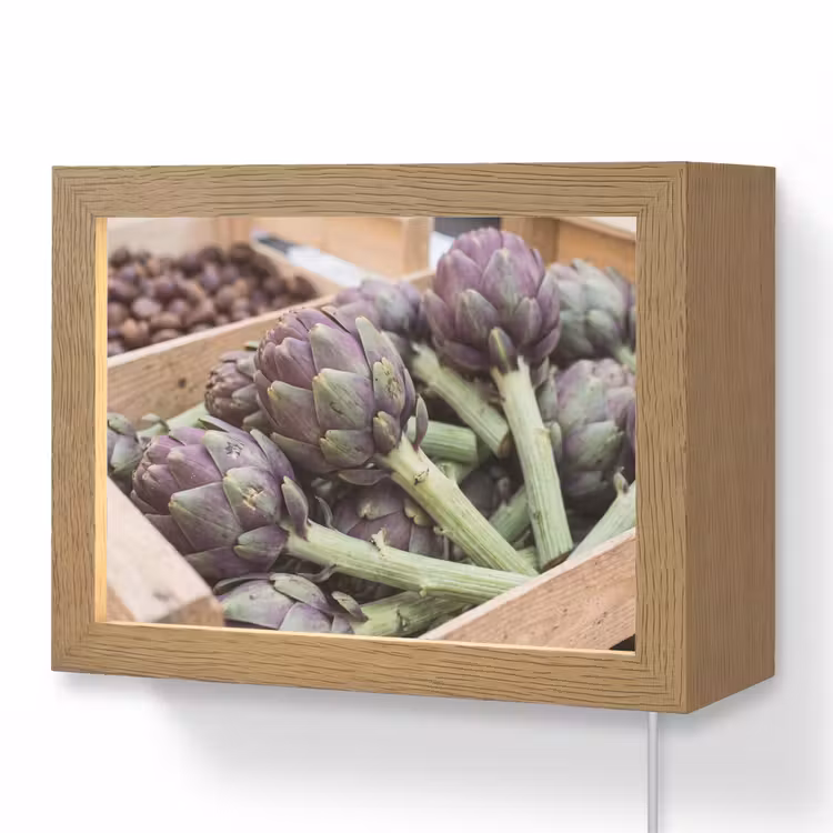 Lightbox - Wandleuchte - Gemüse – Markt – Frisch - Groenten - Markt - Vers Light Box met kabel (Wandlamp) klein