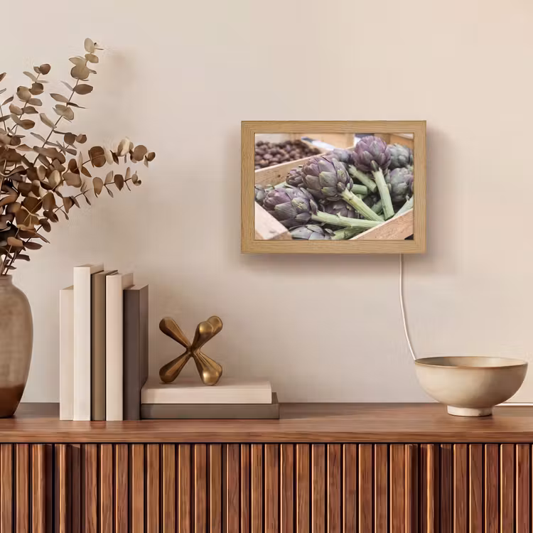 Lightbox - Wandleuchte - Gemüse – Markt – Frisch - Groenten - Markt - Vers Light Box met kabel (Wandlamp) klein