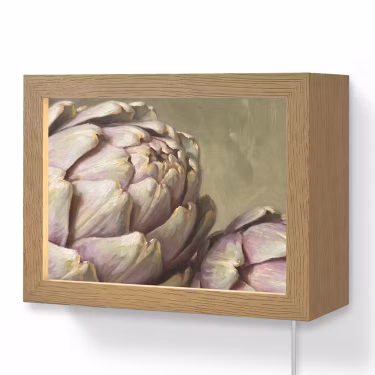 Lightbox - Wandleuchte - Gemüse – Stillleben – Gemälde - Groente - Stilleven - Schilderij Light Box met kabel (Wandlamp) klein
