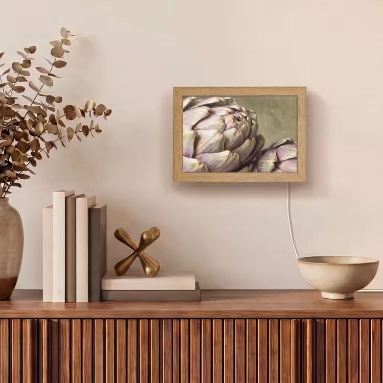 Lightbox - Wandleuchte - Gemüse – Stillleben – Gemälde - Groente - Stilleven - Schilderij Light Box met kabel (Wandlamp) klein