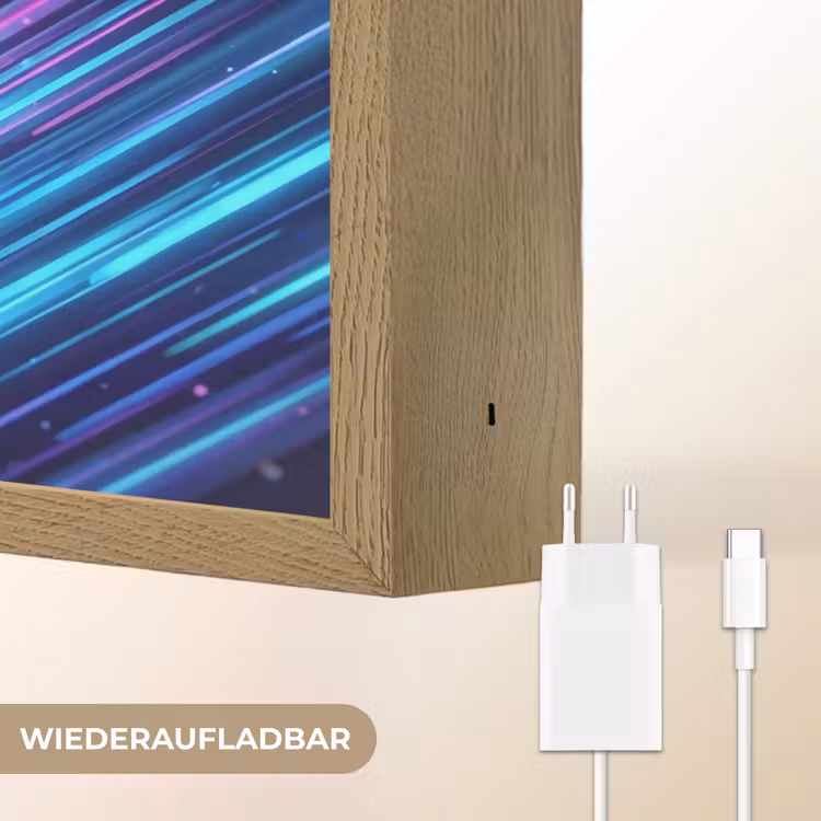 Snelheid - Kosmos - Kleurrijk Light Box met batterij (Wandlamp) middel -USP_websiteoplaadbaarDE