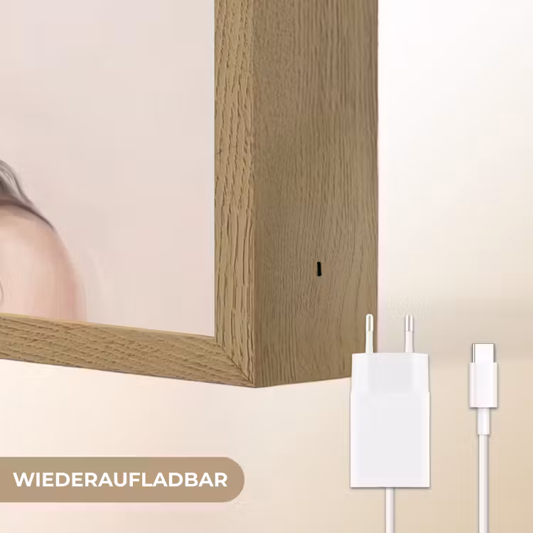 Gezicht - Pioenrozen - Crème Light Box met batterij (Wandlamp) middel -USP_websiteoplaadbaarDE