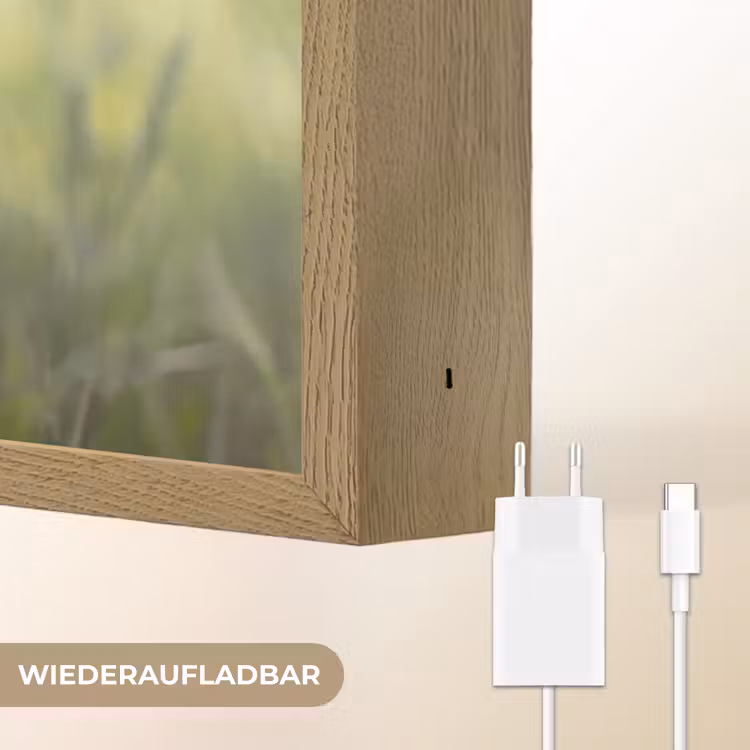 Graan - Aar - Natuur - Groen - Detail Light Box met batterij (Wandlamp) middel -USP_websiteoplaadbaarDE